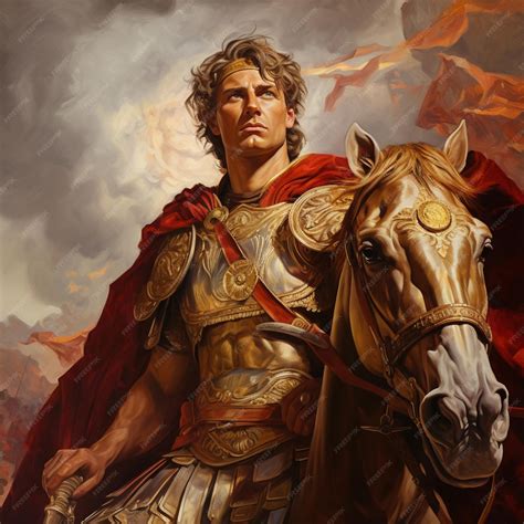 Alexander the great riding horse by Generative AI | Premium AI ...