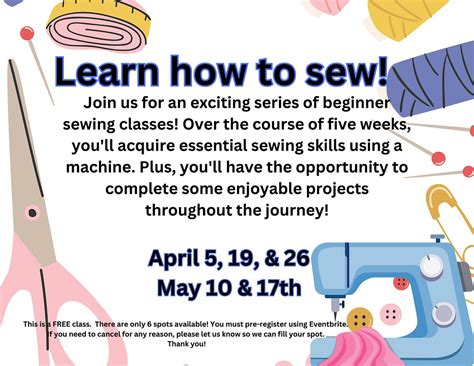 Learn How To Sew! A series of 5 classes for beginners, Holgate ...