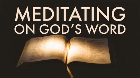 Meditate God's Word