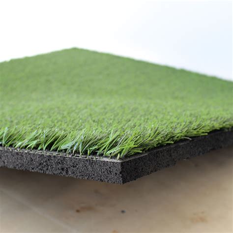 27m2 double garage package, Artificial Grass topped rubber floor tiles ...