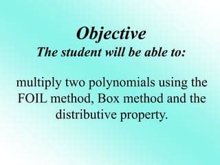Image result for FOIL Method for Polynomials