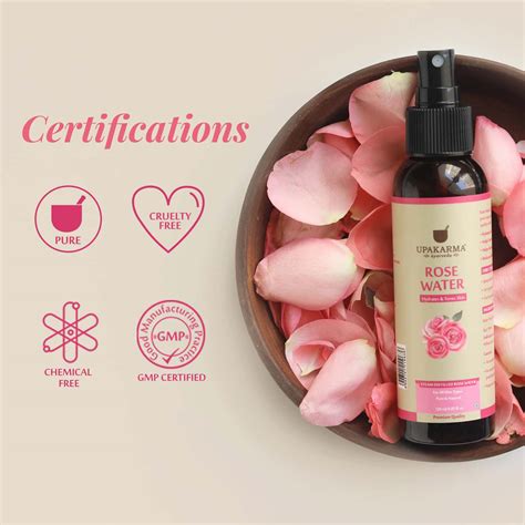 Buy UPAKARMA AYURVEDA PREMIUM PURE NATURAL ROSE WATER SPRAY GULAB JAL ...