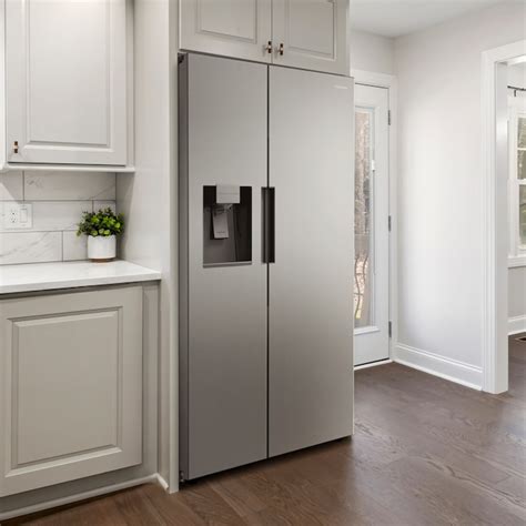 Cosmo SBSR263RHSS 26.3-cu ft Side-by-Side Refrigerator Built-In with ...