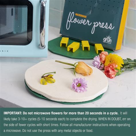 Microwave Flower Press Aboofx Kit - Fast DIY Pressed Flowers For Crafts ...