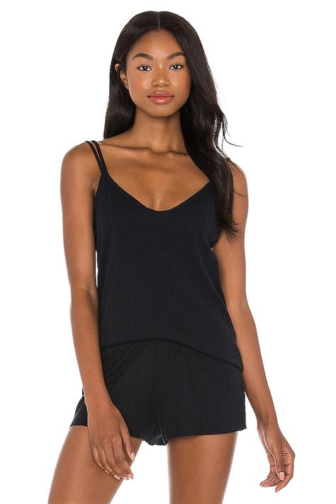 eberjey Tate Chill Tank in Black | REVOLVE