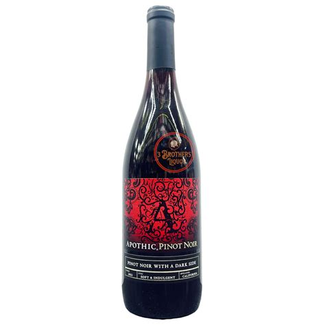 Apothic Pinot Noir With A Dark Side Red Wine – 3brothersliquor