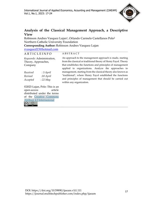 Image result for Classical Approach Management