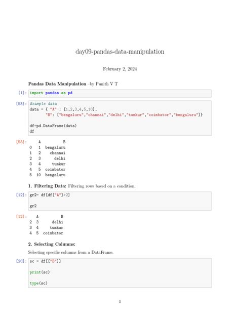 Image result for Data Manipulation Python PDF