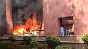 Massive Fire Breaks Out at MP Flats in Delhi, Several Fire Engines On Spot