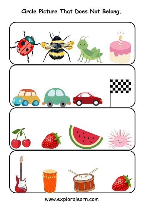 Which One Doesnt Belong Kindergarten Which Doesn't Belong? Version