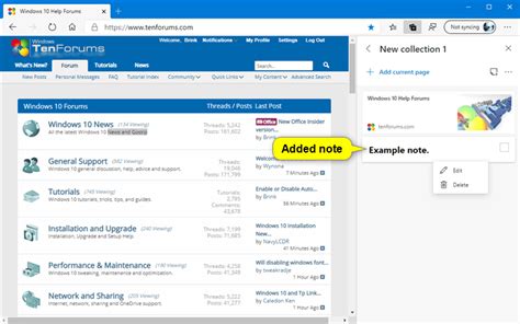 Add Notes Microsoft Edge 的图像结果