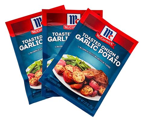 Mccormick Toasted Onion & Garlic Potato Seasoning Mix (Pack Of 3) 1.25 ...