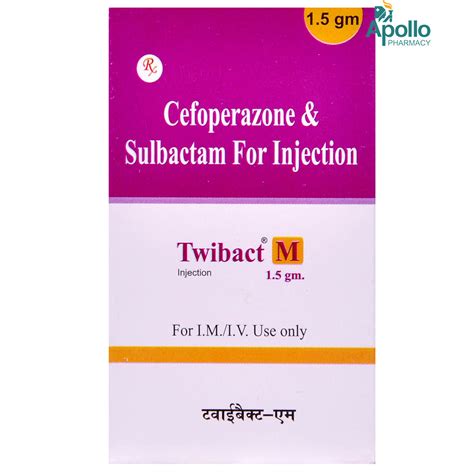 TWIBACT M 1.5GM INJECTION | Uses, Side Effects, Price | Apollo Pharmacy