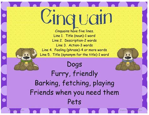 Cinquain Poem Printables