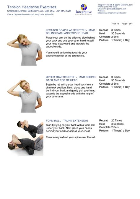 Neck Stretches For Headaches