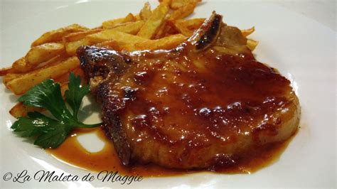 Chuletas de cerdo en salsa de miel | Cerdo en salsa, Recetas de ...