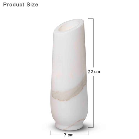 Marble Flower Vase, Statuario - Handicraft Bazaar