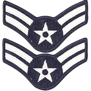 Air Force Airman 1st Class E-3 Full Color Embroidered Enlisted Rank ...