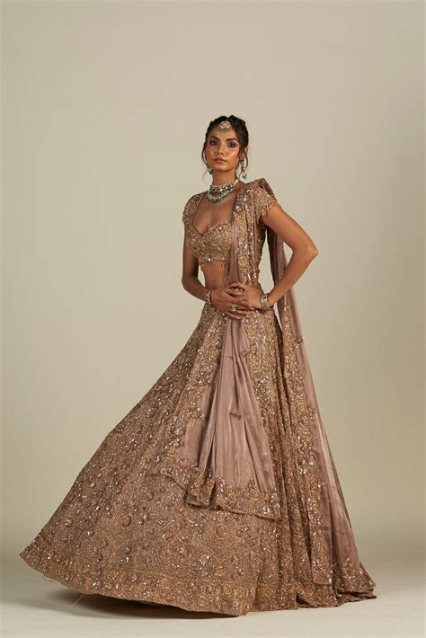 BROWN LEHENGA – Surabhi Chopra Label