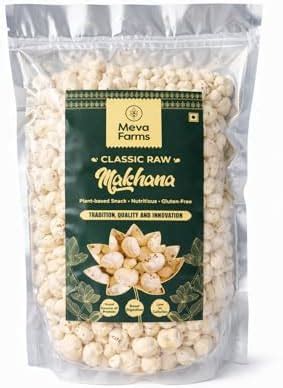 Meva Farms Classic Raw Makhana 250g | 4, 5 & 6 Suta Fox Nuts | Mixed ...