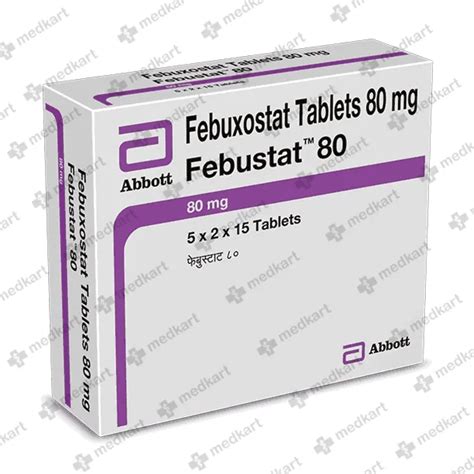FEBUSTAT 80MG TABLET 10'S Price, Uses, Side Effects & Substitutes | Medkart