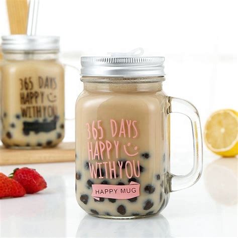 Smooth Glass Mason Jar Drinking Jars 16 Oz Clear Glass Jars with ...