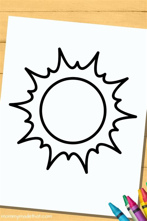 Sun Templates for Summer Fun (Tons of Free Printables!)