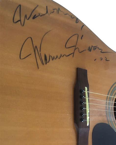 Lot Detail - Warren Zevon Epiphone Acoustic Guitar w/ “Werewolves ...