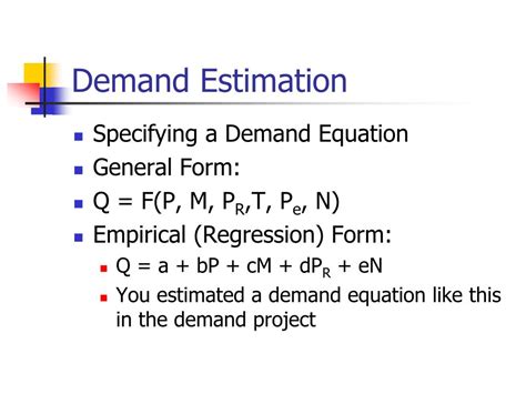Image result for +Example of Estimate Demand Function