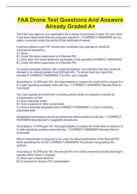 FAA Drone Test Free 的图像结果