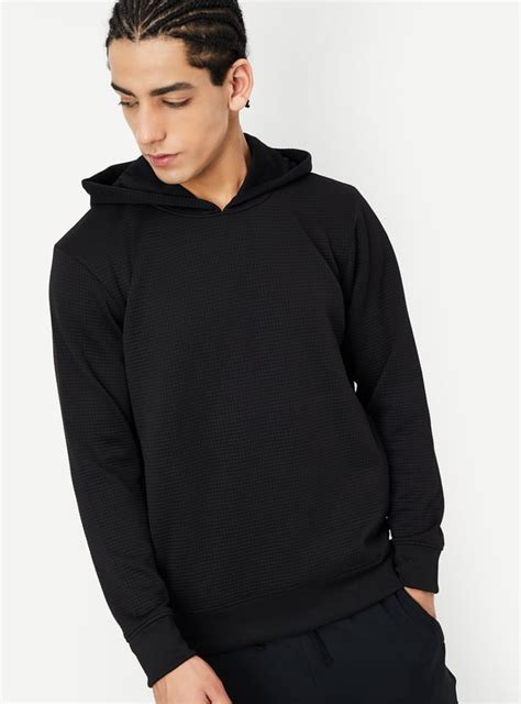 Buy Men Textured Hooded Sweatshirt Online at just Rs. 1299.0 ...