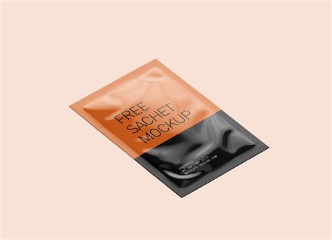 Free Cosmetic Single-Use Sachet Mockup PSD - Good Mockups
