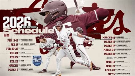 2026 Baseball Schedule - Texas A&M Athletics - 12thMan.com