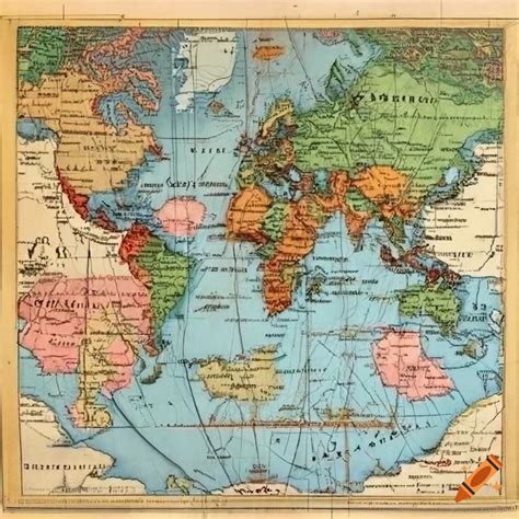 1930 world map on Craiyon