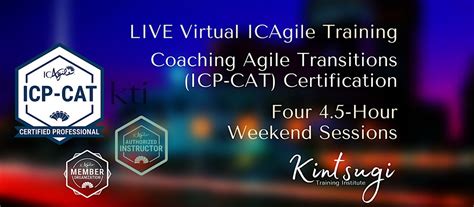 WEEKEND - Coaching Agile Transformations (ICP-CAT) | Mastering Agility ...