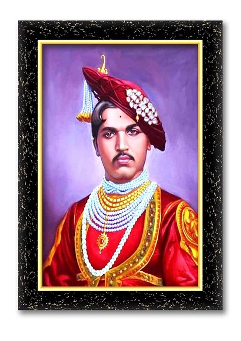 ARAAKA CHHATRAPATI SHAHU MAHARAJ # Laminated photo frame for wall ...