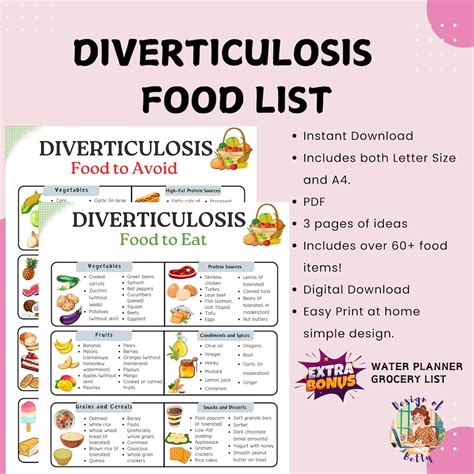 Diverticulitis Food List | Foods to Avoid With Diverticulitis | Diverticulitis Meal Plan | Foods ...