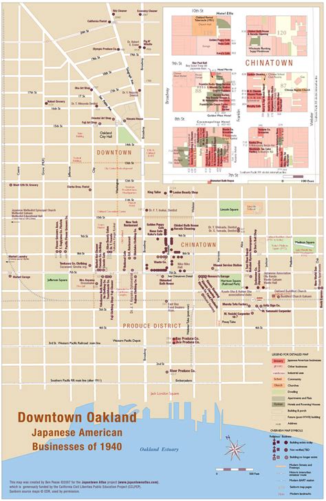Oakland Downtown & Chinatown Map