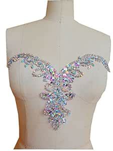 Pure Hand Made Clear AB Colour Sew on Rhinestones Sequins Beads ...