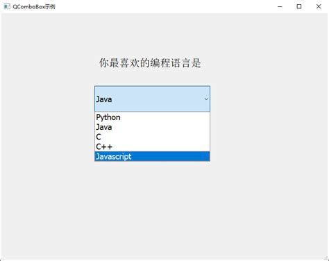 Image result for PyQt Combo Box