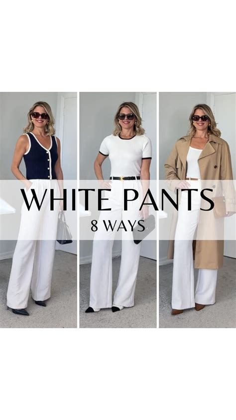 21+ STYLISH White Pants Outfits To Rock This Season! in 2024 | White ...