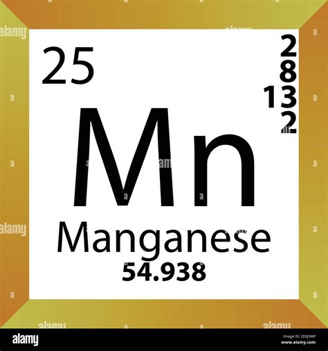 Periodic table element manganese mn Stock Vector Images - Alamy