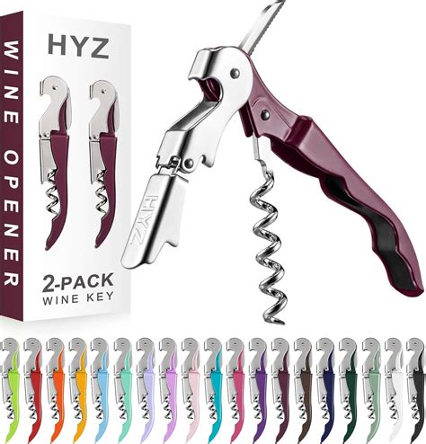 2-Pack Wine Opener Waiter Corkscrew, Professional Wine Key for Servers ...