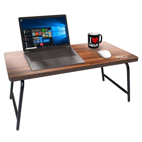 GIZGA essentials Multipurpose Wooden Foldable Bed Table - Laptop Table ...