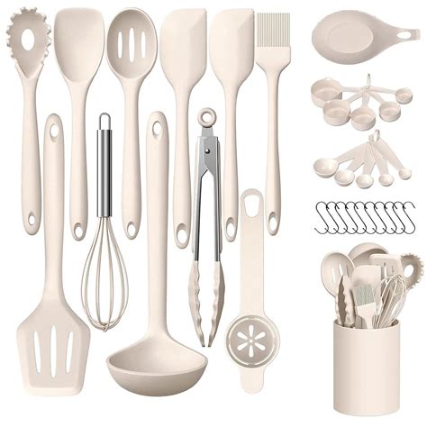 Buy Cooking Utensils Set, 33pcs Silicone Kitchen Utensils Set with ...