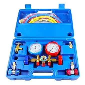 AEagle 3 Way AC Diagnostic Manifold Gauge Set, for Freon Charging, Fits ...