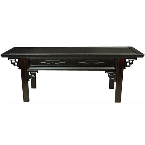 Red Lantern Black Lacquer Wood Oriental Coffee Table in the Coffee ...