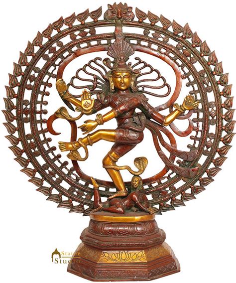 Large Size Indian God Dancing Shiva Natraj 2.5 Feet With Sacred AUM OM ...