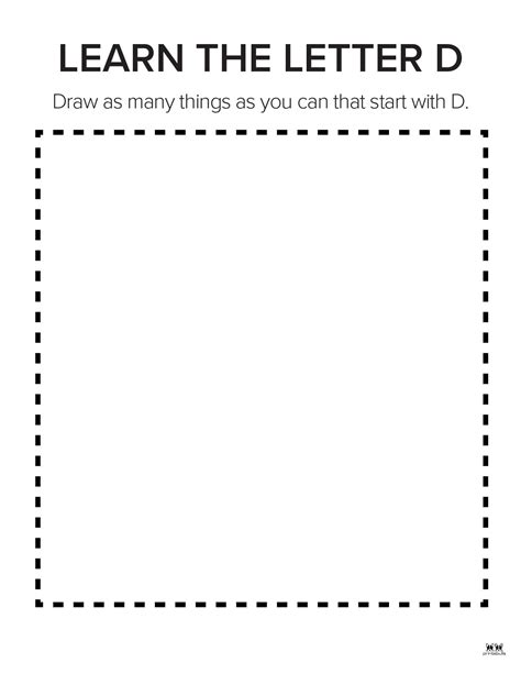 Letter D Worksheets - 50 FREE Printables | Printabulls