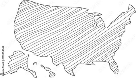 America Map Drawing 的图像结果